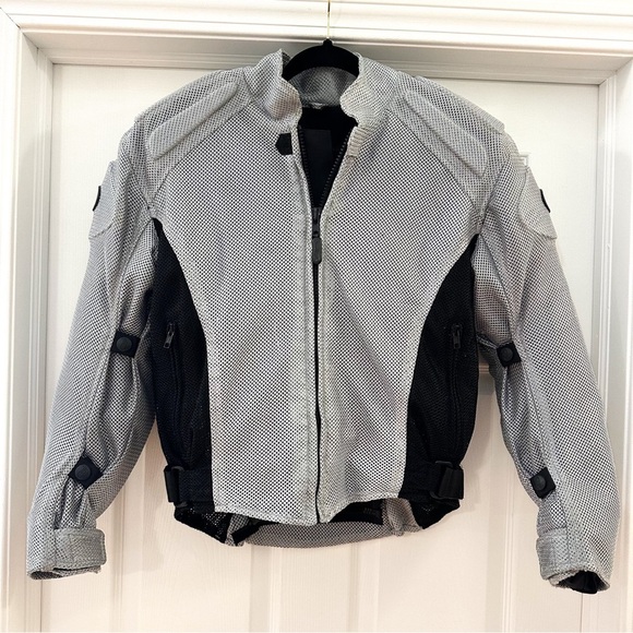 OSI Motorcycle Road Bike Riding Jacket Protective Plate inserts silver sz XXS - Picture 2 of 12